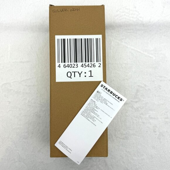 Walt Disney World Starbucks Limited Edition Silver Studded Vente Tumbler Cap Str - Picture 6 of 6